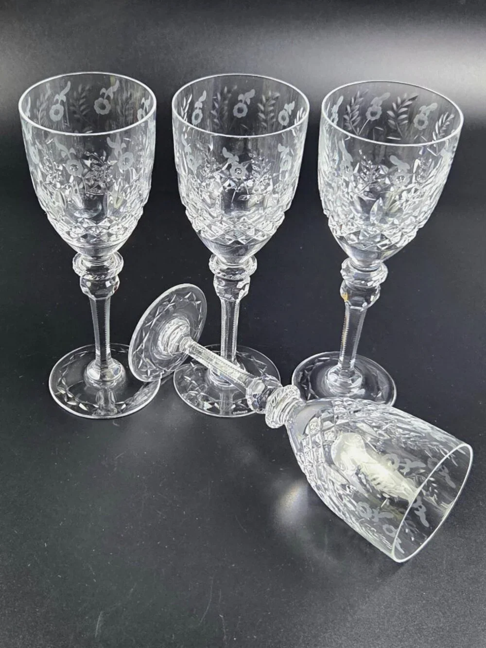 Vintage Rogaska Gallia - Water Wine Goblets - Set of 4 - Discontinued